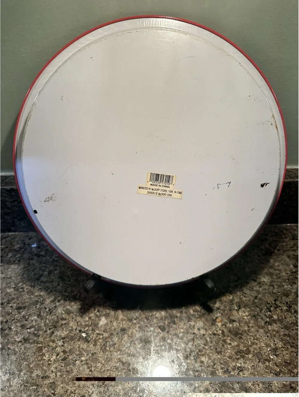 Vintage Round Metal 12.25